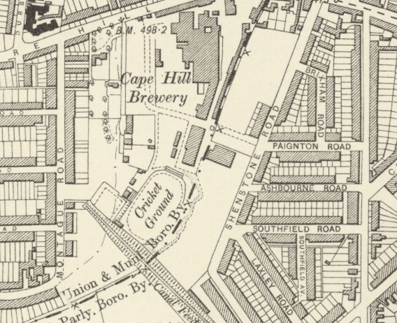 Birmingham - Smethwick - Cape Hill : Map credit National Library of Scotland